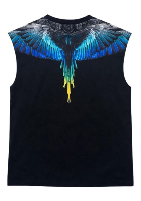 Black cotton T-shirt for children MARCELO BURLON | BTH018NERO